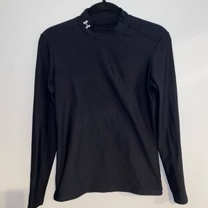 Black Long Sleeve Under Armour Top with Logo
